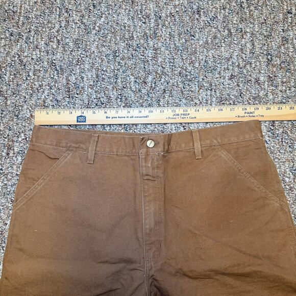 Vintage Deadstock Carhartt B25 Washed Duck Carpenter Shorts Size 40 Made in USA - Picture 4 of 6